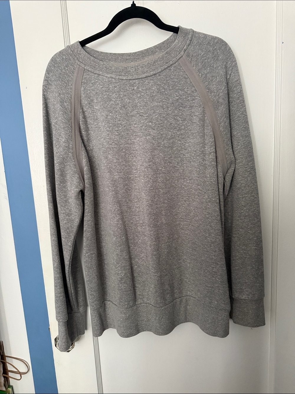 Prana Women's Heather Gray Crewneck Pullover